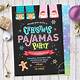 Christmas Pajama Invitation Template