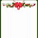 Christmas Paper Borders Template