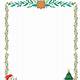 Christmas Paper Template Border Free