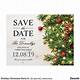 Christmas Save The Date Template