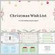 Christmas Wish List Slide Template