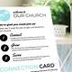 Church Welcome Card Template