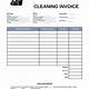 Cleaning Bill Template