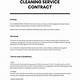 Cleaning Services Contract Template Free