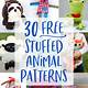 Clothes For Stuffed Animals Free Patterns