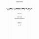 Cloud Policy Template