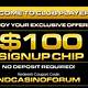 Club Player $100 Free Chip