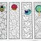 Colouring Bookmark Template