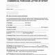 Commercial Real Estate Letter Of Intent To Purchase Template
