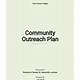 Community Outreach Plan Template