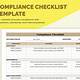 Compliance Tracker Template