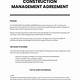 Construction Management Contract Template Free