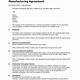 Contract Manufacturing Agreement Template