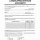 Contract Template For Landscaping Services