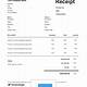 Contractor Receipt Template Free