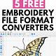 Convert Image To Embroidery File Free