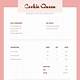 Cookie Invoice Template