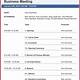 Corporate Meeting Minutes Template Free