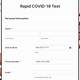 Covid Test Template