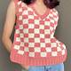 Crochet Checkered Vest Pattern Free