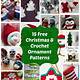 Crochet Christmas Ornaments Free Patterns