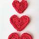 Crochet Heart Applique Pattern Free