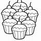 Cupcake Coloring Pages Free