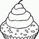Cupcake Printable Coloring Pages