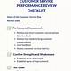 Customer Service Representative Performance Review Template