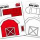 Cut Out Barn Template Printable