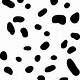 Cut Out Dalmatian Spots Template