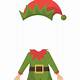 Cut Out Printable Elf Template