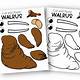 Cut Out Walrus Craft Template