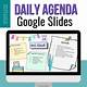 Daily Agenda Template Google Slides