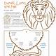 Daniel And The Lion's Den Printable Craft