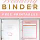 Day Of Wedding Binder Template