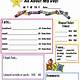 Daycare Information Sheet Template