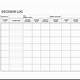 Decision Log Template Excel