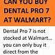 Dental Pro 7 Walmart