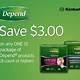 Depend Coupons Printable Free