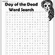 Dia De Los Muertos Word Search Free Printable
