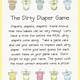 Dirty Diaper Game Template Free