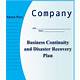 Disaster Recovery Business Continuity Plan Template