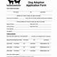 Dog Adoption Application Template