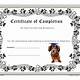 Dog Training Certificate Template