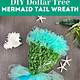 Dollar Tree Mermaid Wreath Form