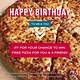 Dominos Free Birthday Pizza