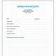 Donation Invoice Template Free