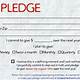 Donation Pledge Card Template