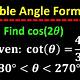 Double Angle Formula Calculator